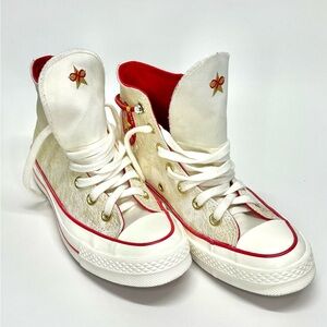 Converse Chuck 70 High Lunar New Year - Ankle Chain Gold Red Women’s Size 5